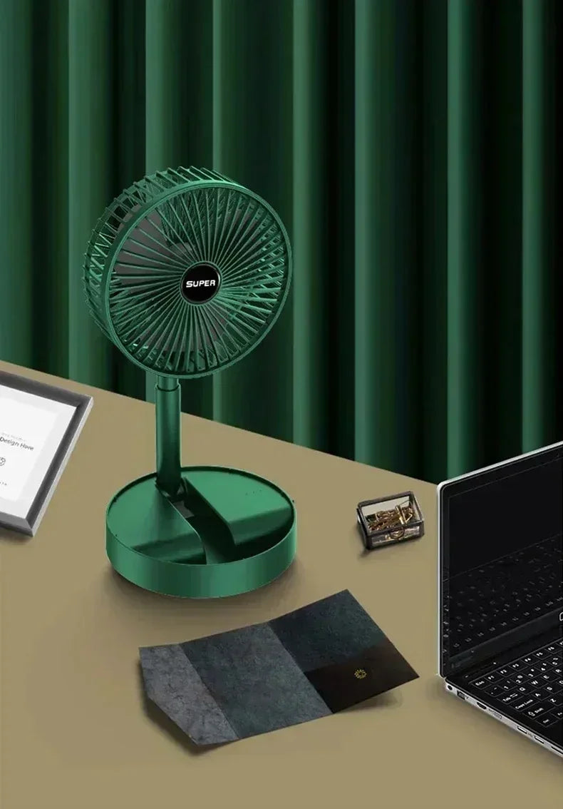 Mini Desktop Foldable USB Fan – Portable Low-Noise Electric Fan
