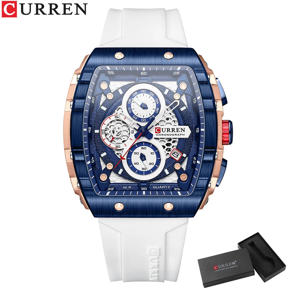 CURREN Luxury Men’s Square Quartz Watch