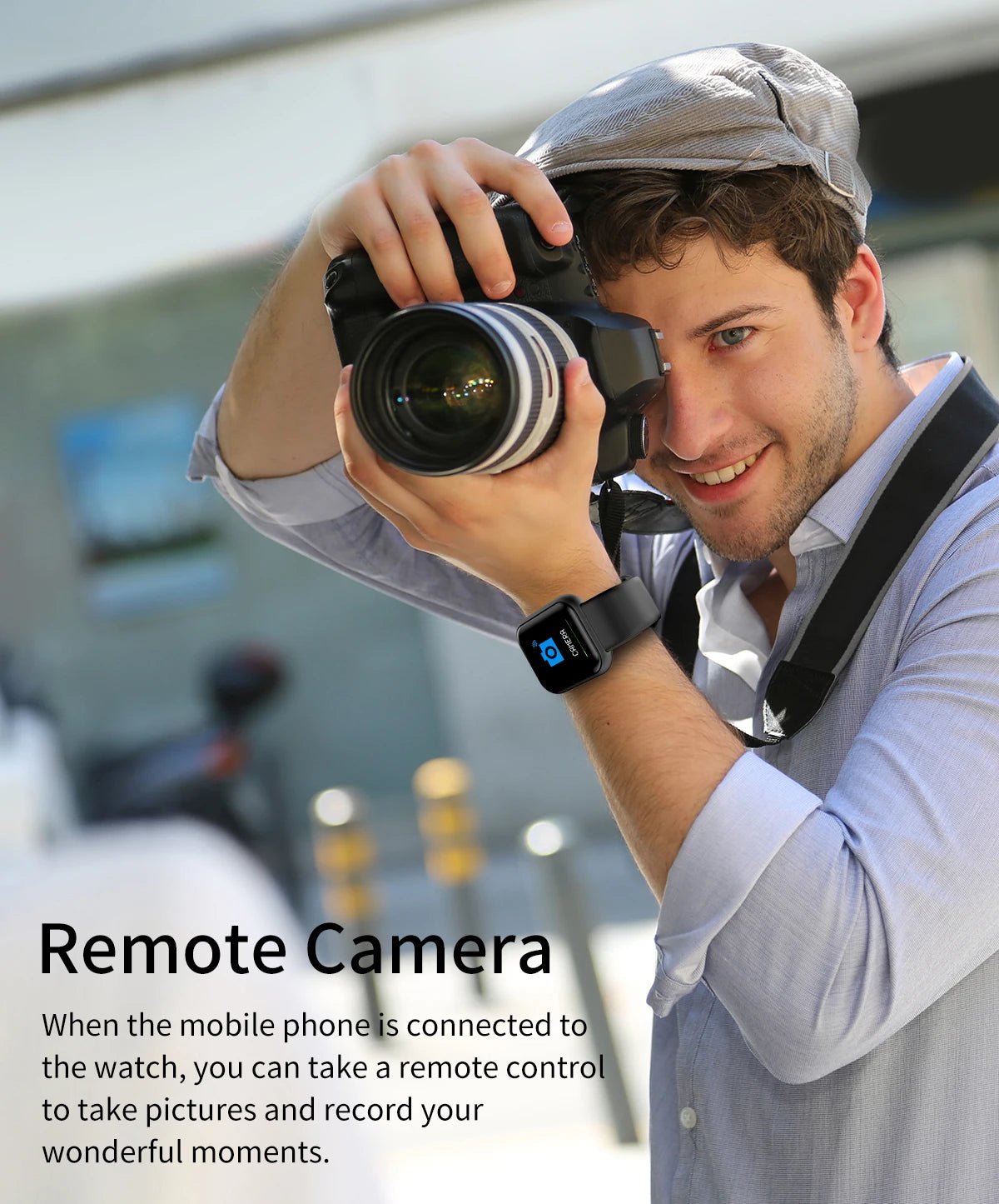 D20 Smartwatch for Men & Women – Fitness Tracker Heart Rate Monitor