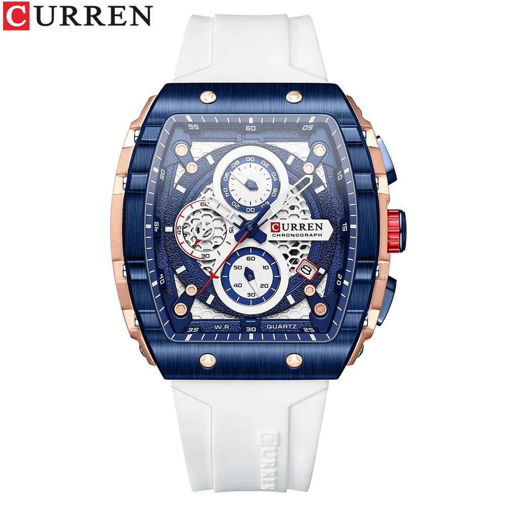 CURREN Luxury Men’s Square Quartz Watch
