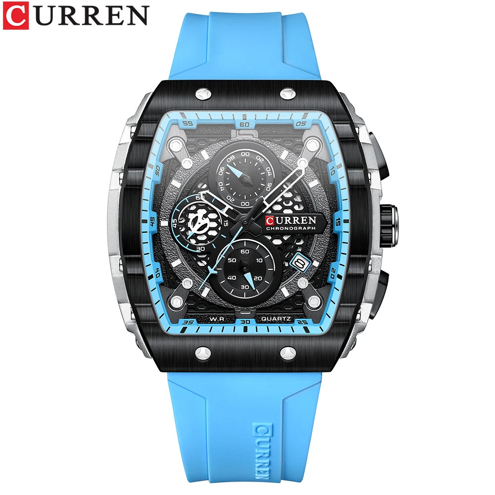 CURREN Luxury Men’s Square Quartz Watch