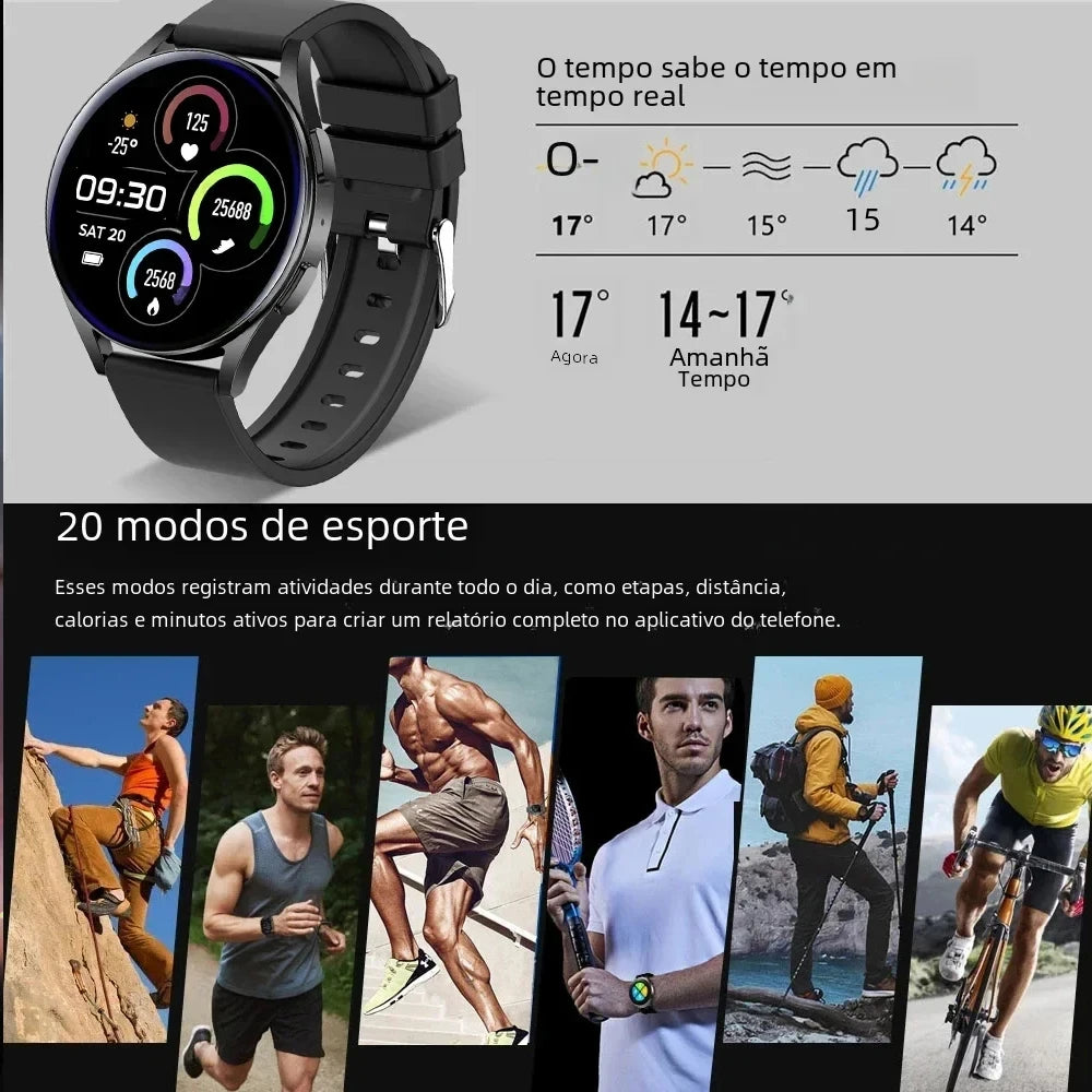 LAXASFIT Bluetooth Smartwatch 1.32” – Sporty Health Tracker for Men & Women