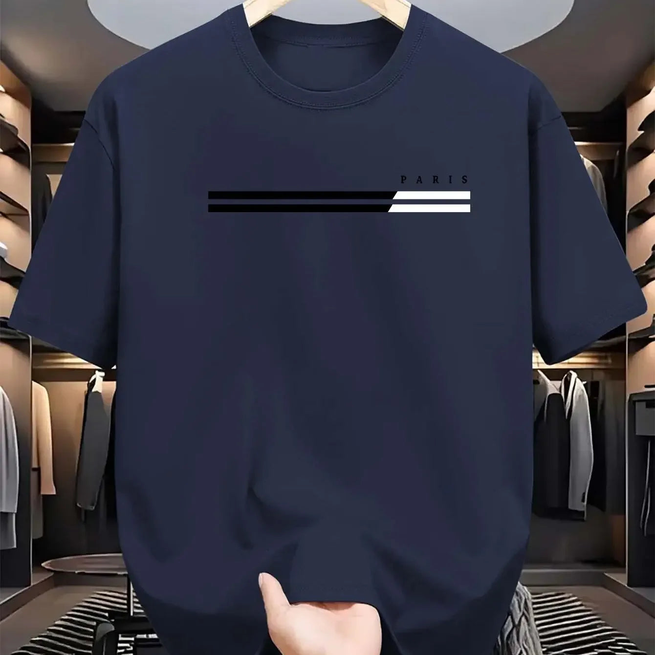 Men’s Parisian Print Summer T-Shirt