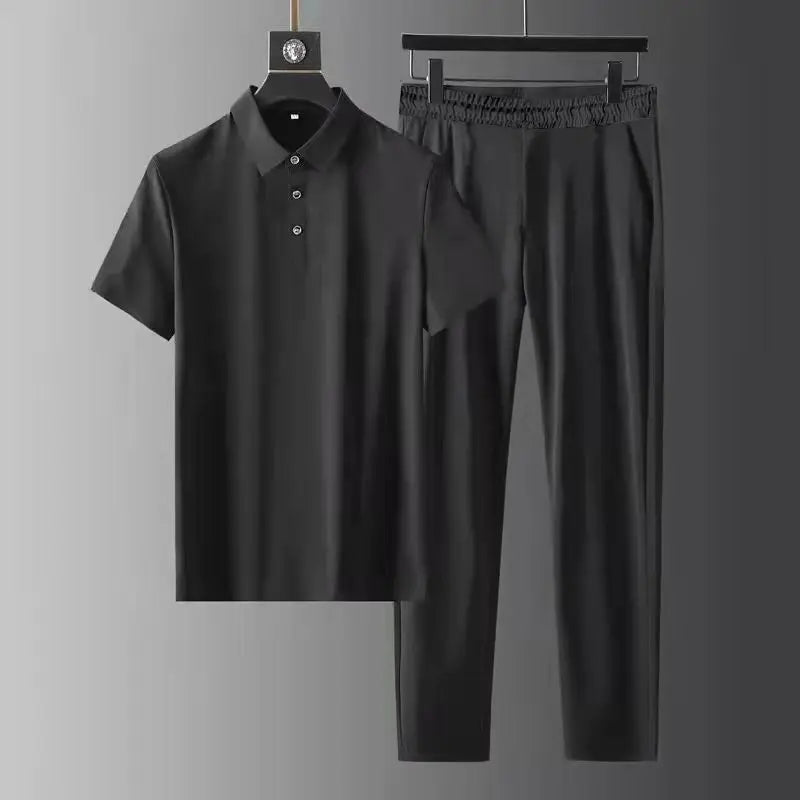Men Sets Turn Down Collar Shirts