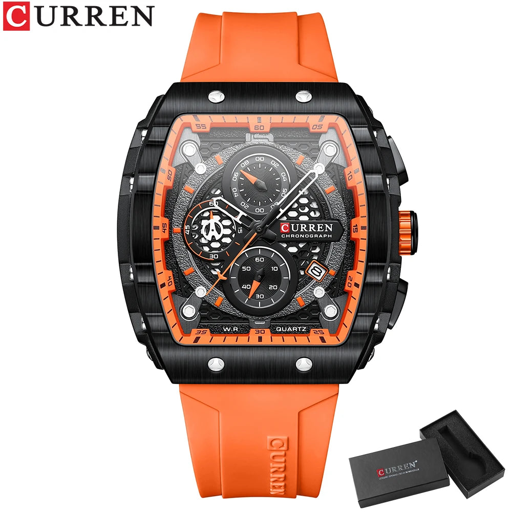 CURREN Luxury Men’s Square Quartz Watch