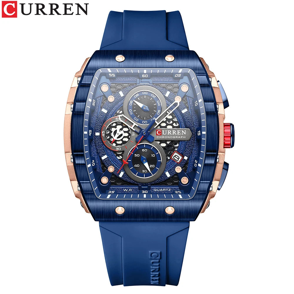 CURREN Luxury Men’s Square Quartz Watch