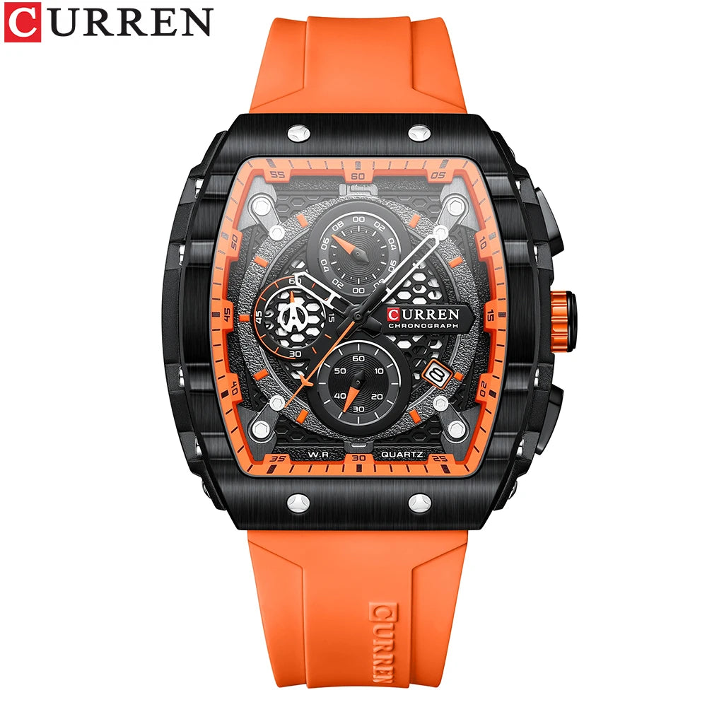 CURREN Luxury Men’s Square Quartz Watch