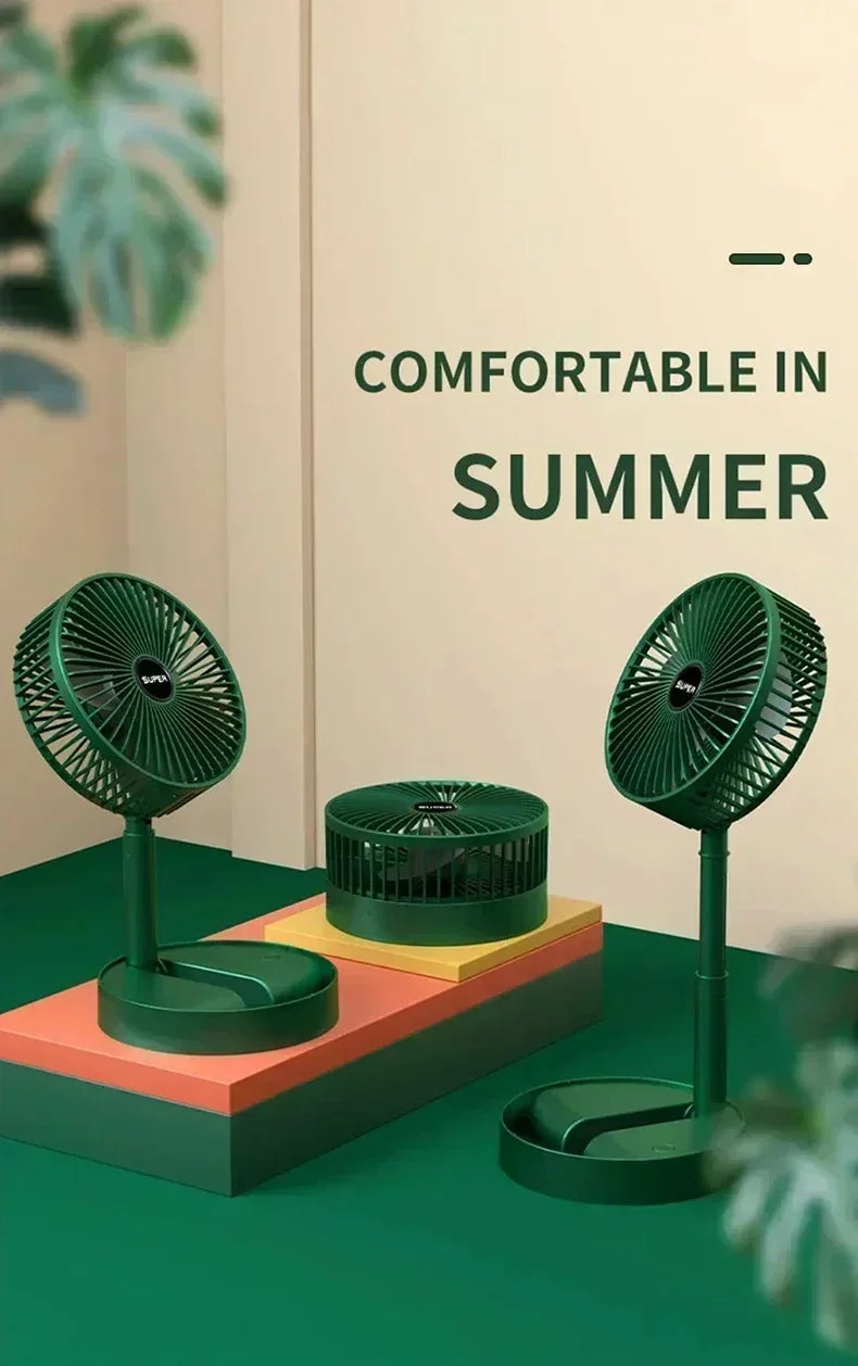 Mini Desktop Foldable USB Fan – Portable Low-Noise Electric Fan