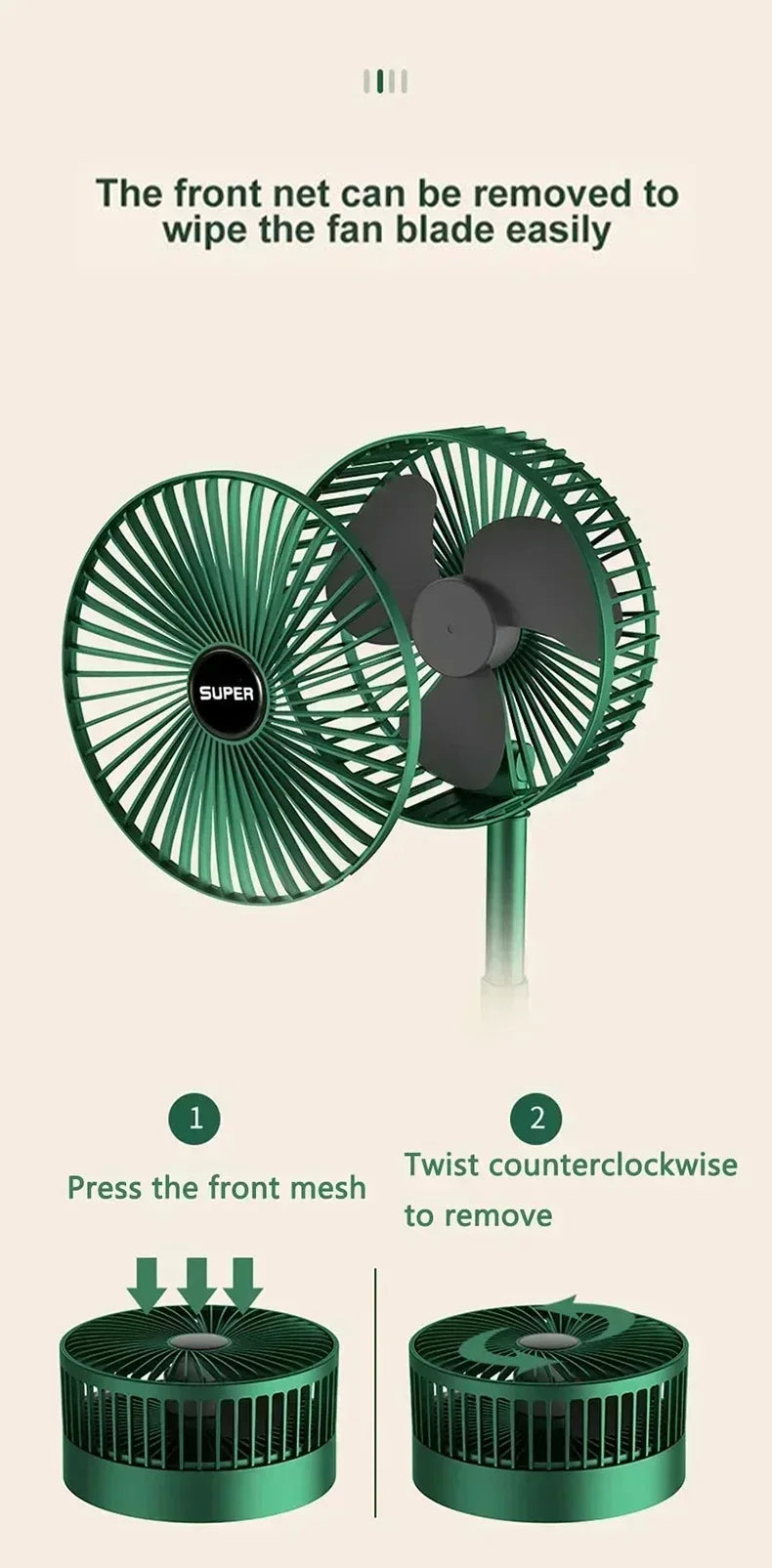 Mini Desktop Foldable USB Fan – Portable Low-Noise Electric Fan