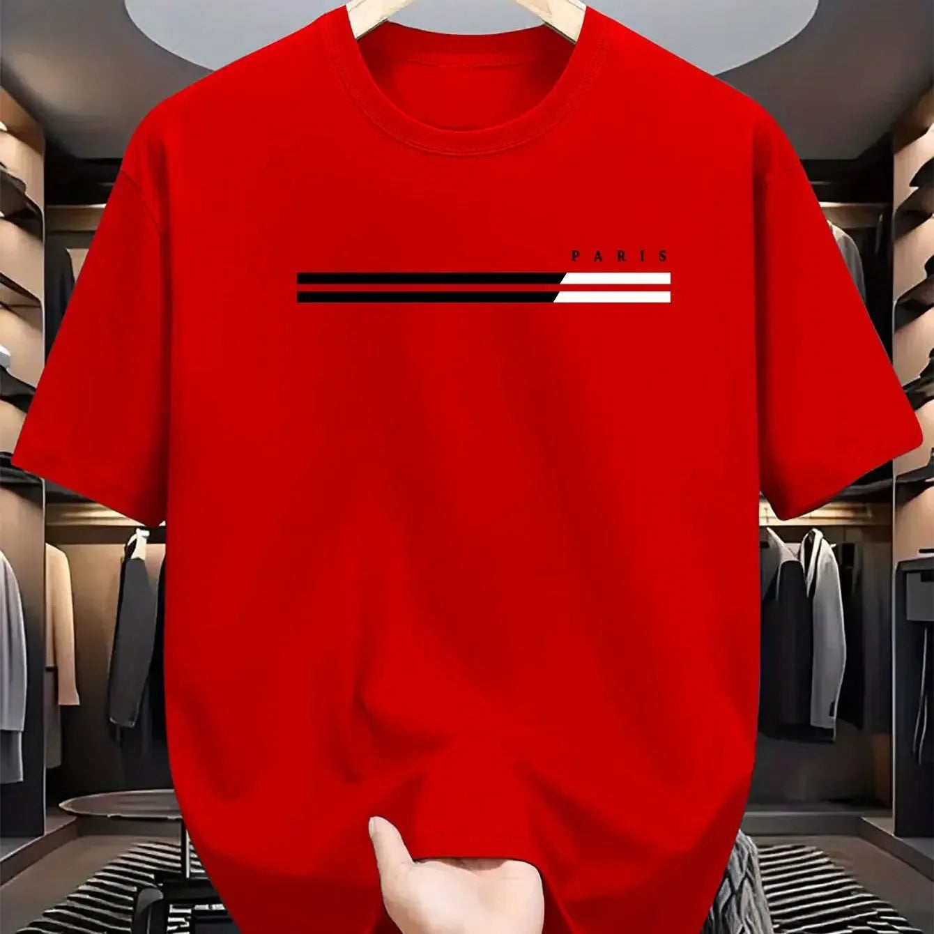 Men’s Parisian Print Summer T-Shirt