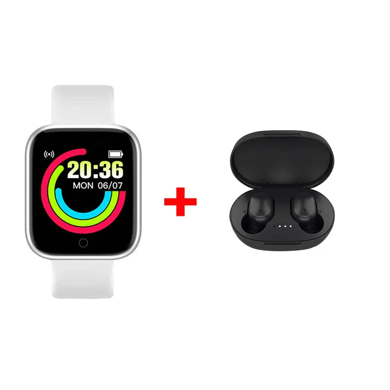 D20 Smartwatch for Men & Women – Fitness Tracker Heart Rate Monitor