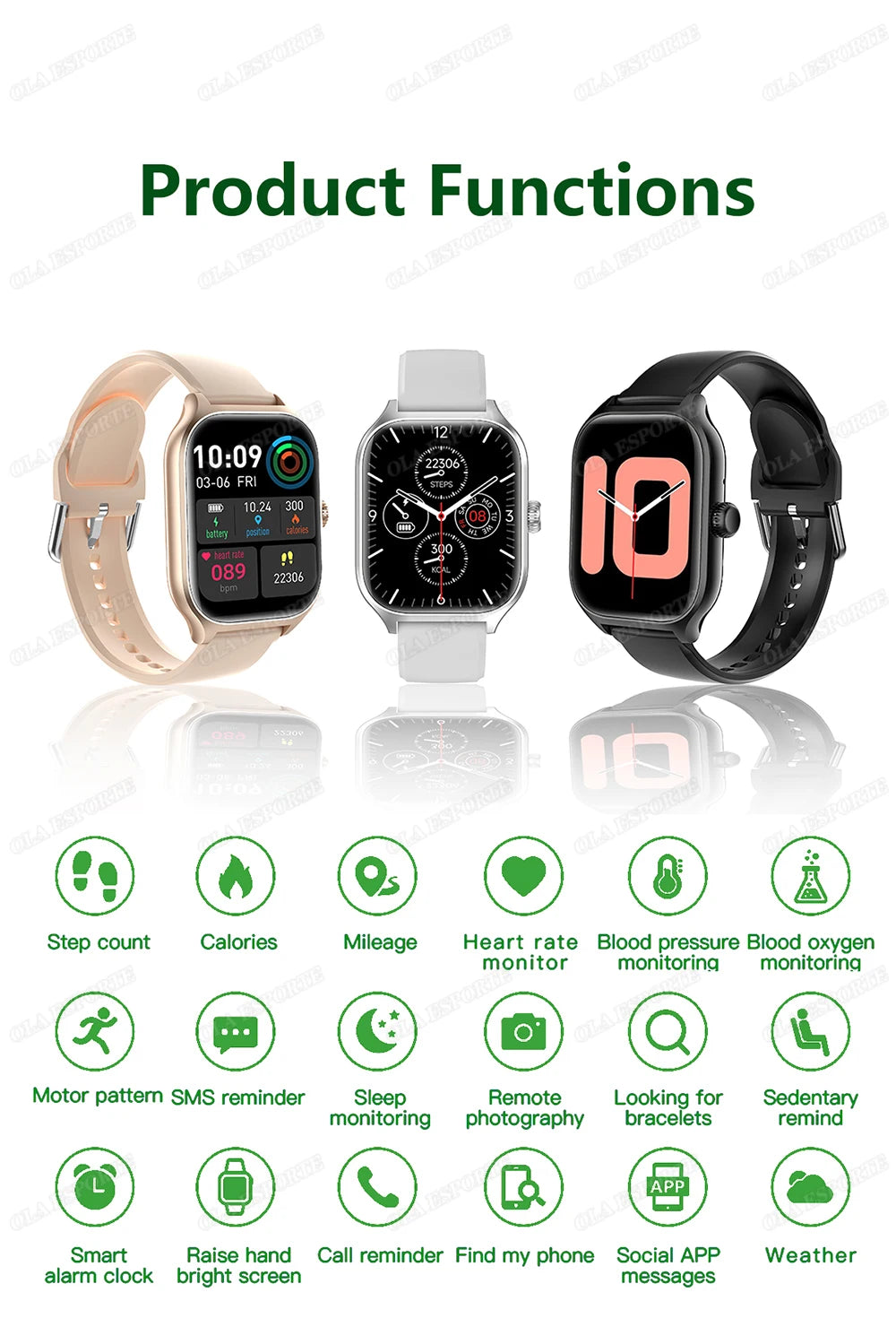 New 1.83” Smartwatch for Xiaomi – Bluetooth Call & Sports Mode
