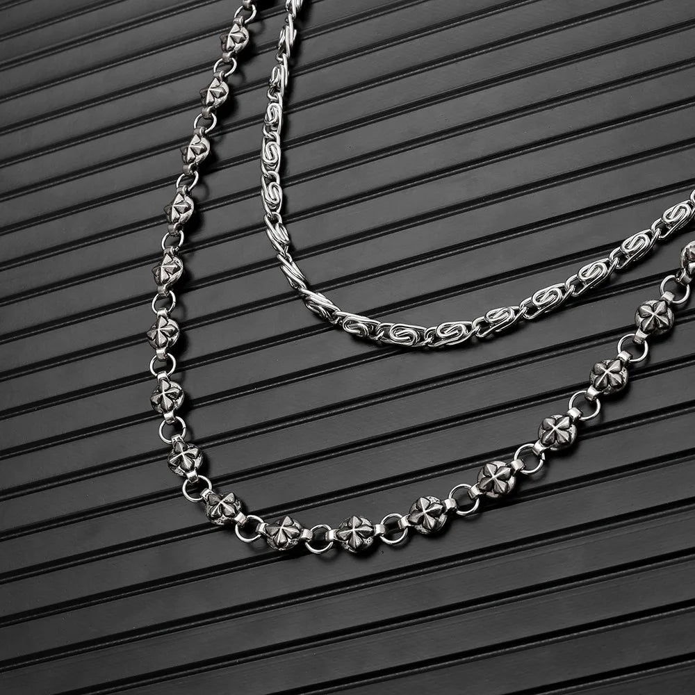 A Harajuku Style Street Hip-Hop Y2k Jeans Chain Belts Personalized Punk Style Double-Layer Waist Chain for Men Women Accessories