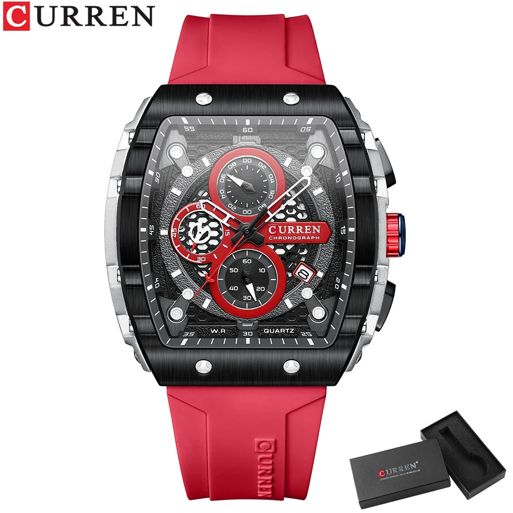 CURREN Luxury Men’s Square Quartz Watch