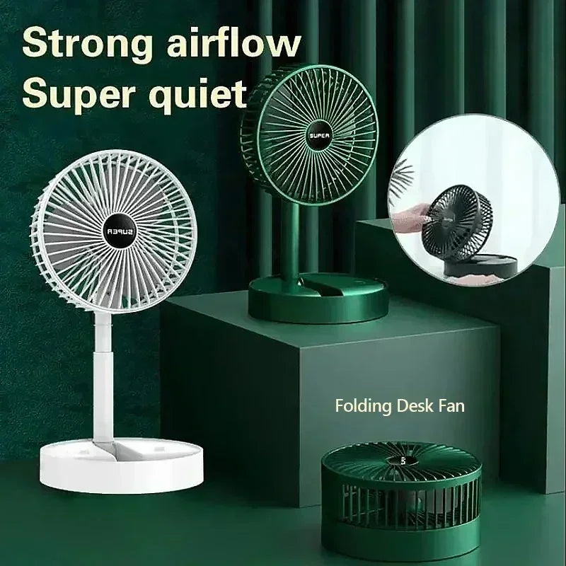 Mini Desktop Foldable USB Fan – Portable Low-Noise Electric Fan