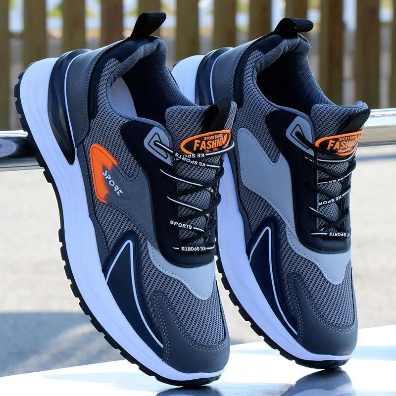 Men’s Running Shoes – Breathable Mesh Thick-Soled Casual Sports Sneakers