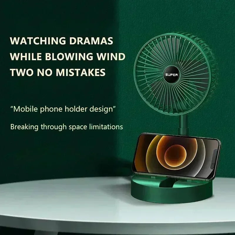 Mini Desktop Foldable USB Fan – Portable Low-Noise Electric Fan