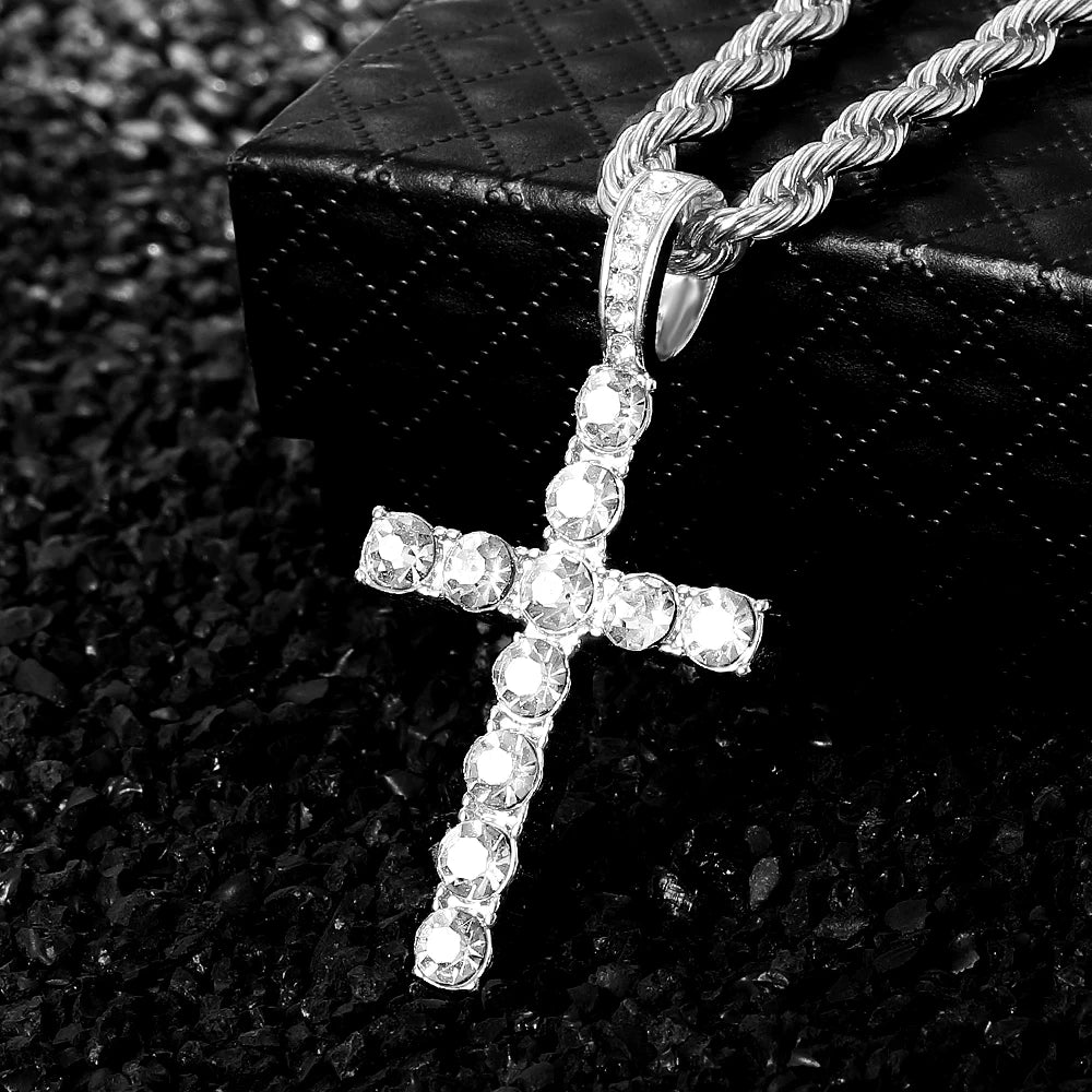 Iced Out Luxury Watch, Bracelet & Necklace Set – HipHop Cuban Chain