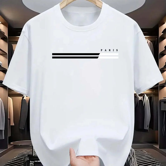 Men’s Parisian Print Summer T-Shirt