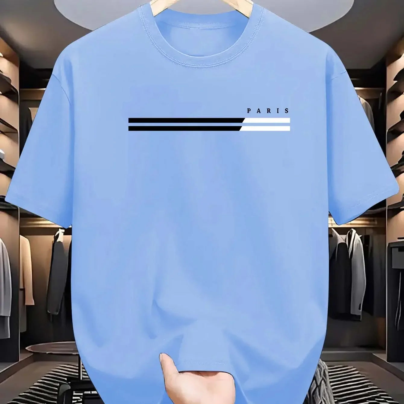 Men’s Parisian Print Summer T-Shirt