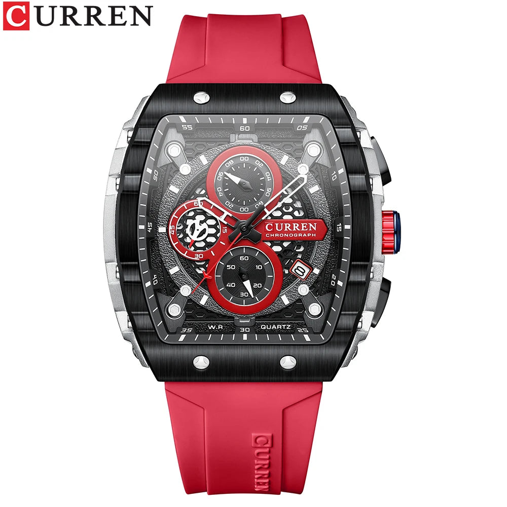 CURREN Luxury Men’s Square Quartz Watch