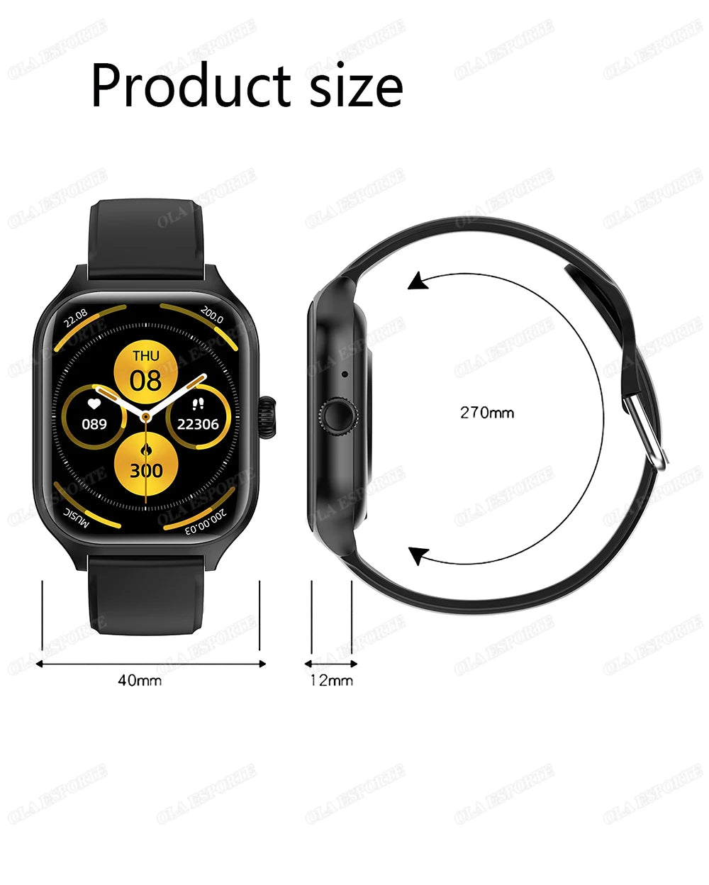 New 1.83” Smartwatch for Xiaomi – Bluetooth Call & Sports Mode