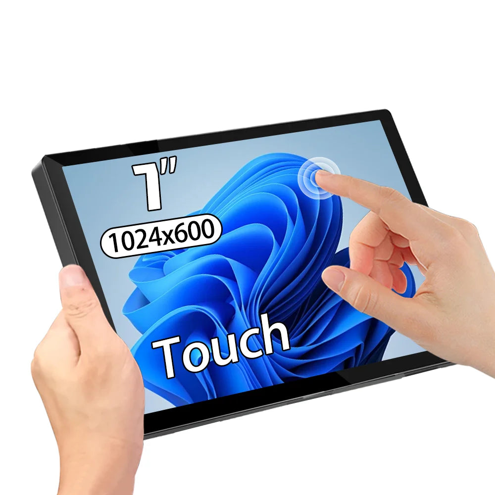 8/7” Touchscreen Portable Monitor – 1024x600 60Hz HDMI for PC & Laptop