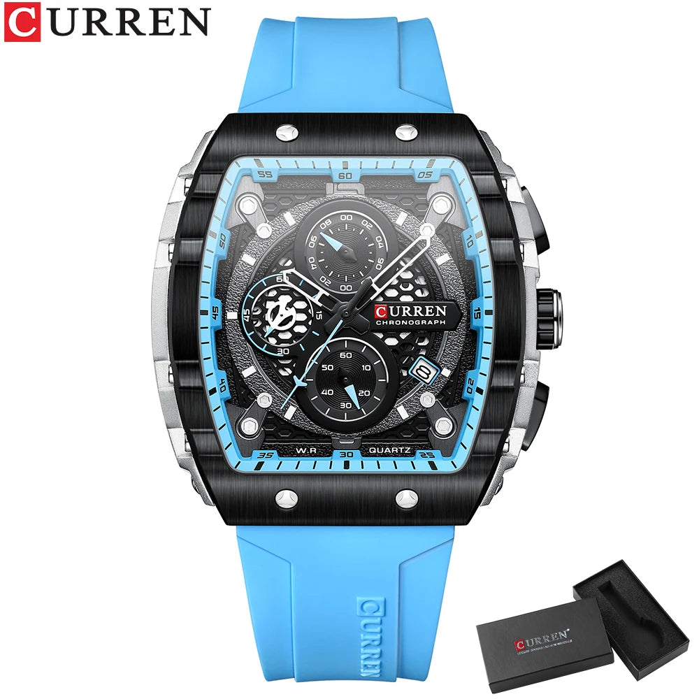 CURREN Luxury Men’s Square Quartz Watch