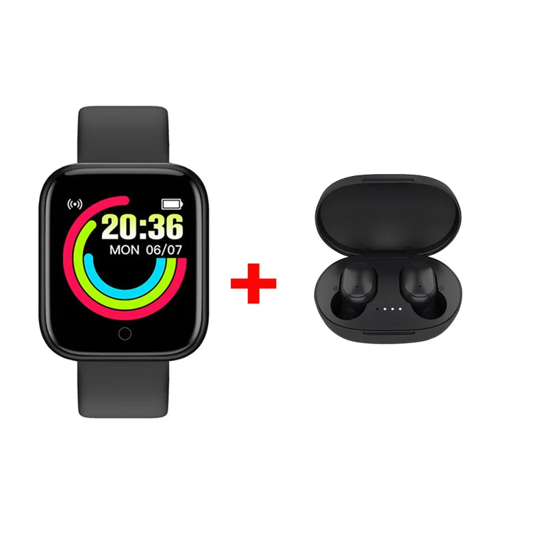 D20 Smartwatch for Men & Women – Fitness Tracker Heart Rate Monitor