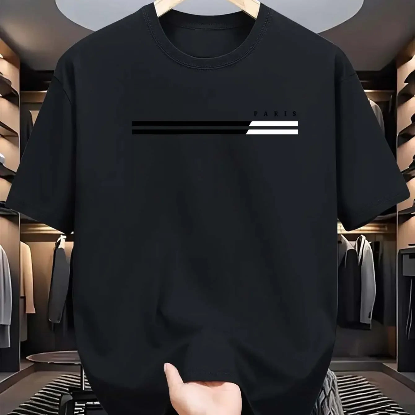 Men’s Parisian Print Summer T-Shirt