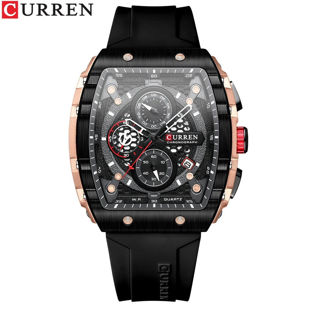 CURREN Luxury Men’s Square Quartz Watch