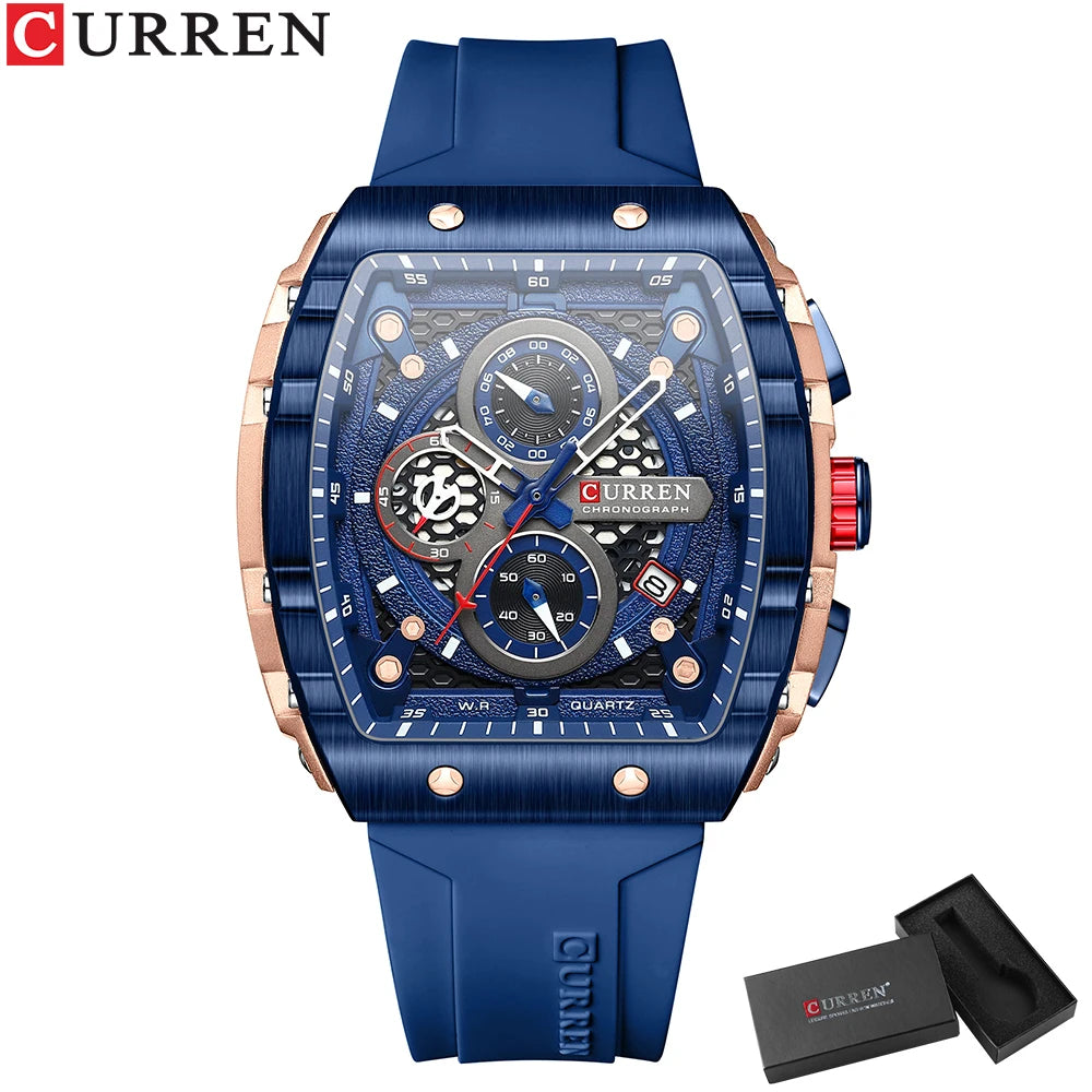 CURREN Luxury Men’s Square Quartz Watch
